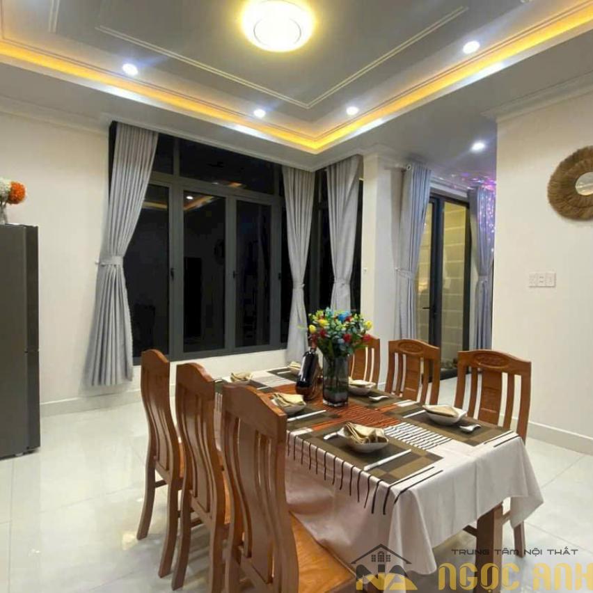 Bàn ăn gỗ sồi 6 ghế