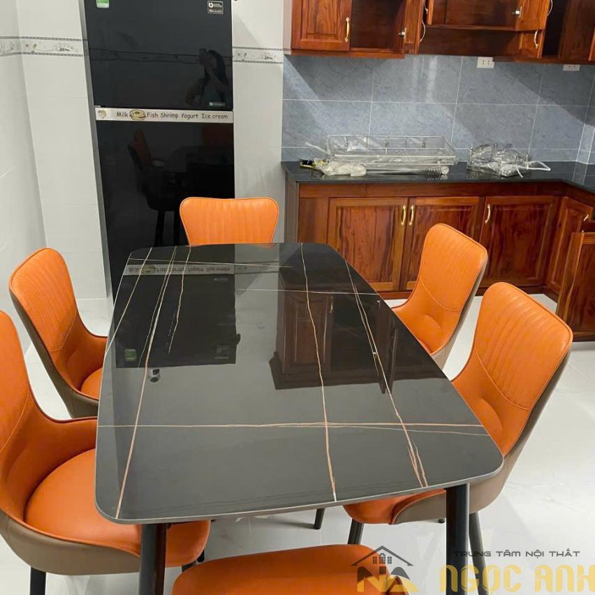 Bàn ăn Đá Ceramic 6 ghế