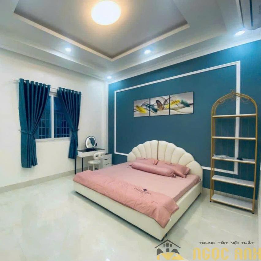 Giường Tân Cổ Điển Sò Vàng