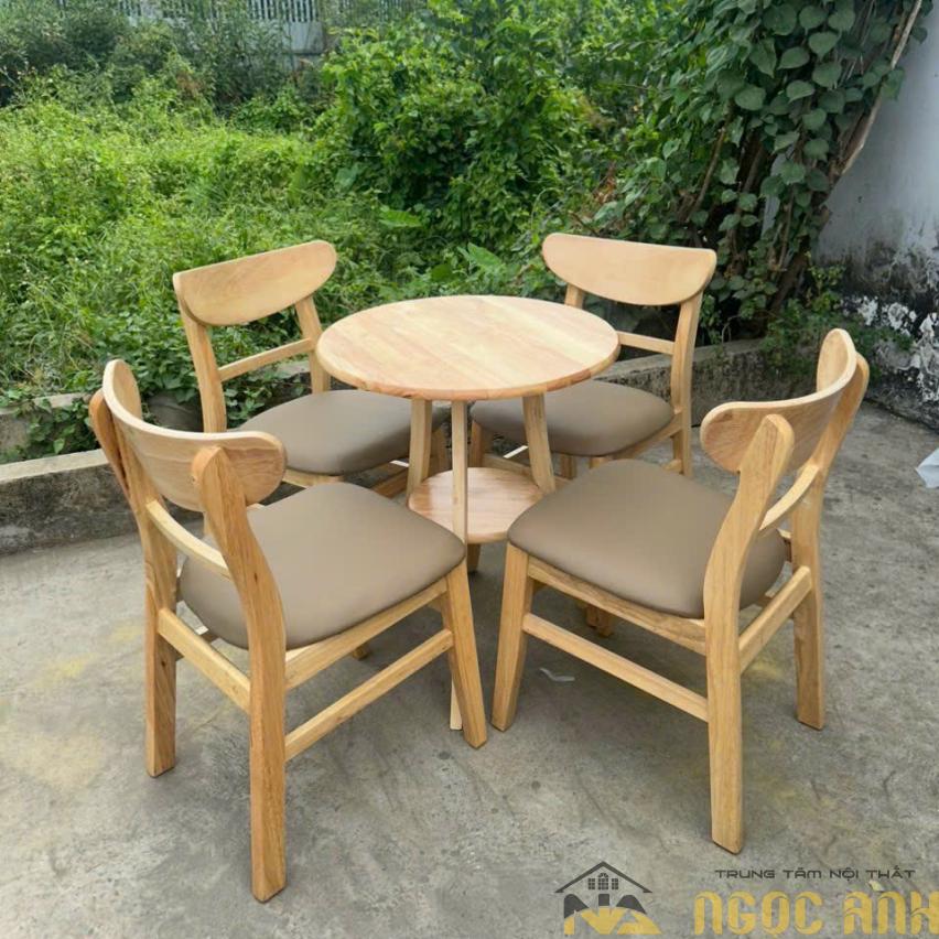 Bộ bàn trà cafe gỗ
