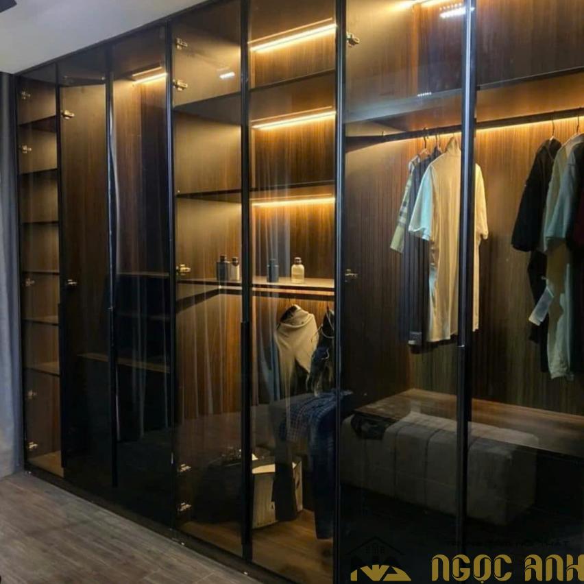 Tủ Áo Cánh Nhôm Kính